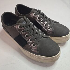 Blowfish Malibu Super Smile Slip-on Sneakers Size 8 Black Gray White